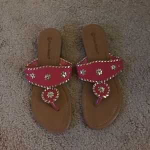 Pink & Gold Sandals